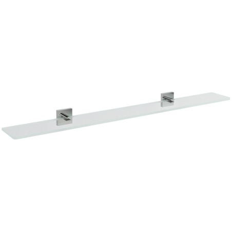 X-SQUARE étagère en verre 1000mm, chrome/verre clair