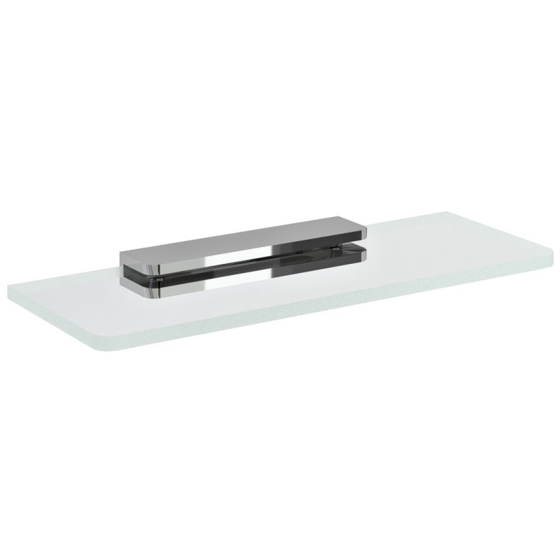 Plateau en verre 300mm, chrome/verre clair