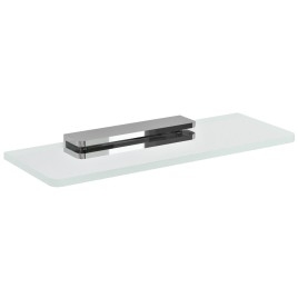 Plateau en verre 200mm, chrome / verre clair