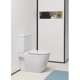 PURA Fermer Toilettes jumelées, blanc ExtraGlaze