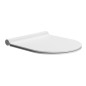 PURA/KUBE X Soft Fermer siège de toilette, SLIM, duroplastique, blanc mat PURA/KUBE X Soft Fermer siège de toilette, SLIM, duroplastique, blanc mat