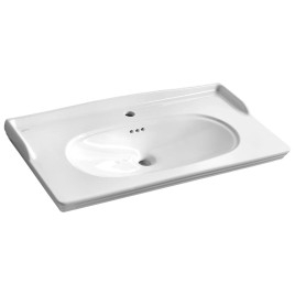 STELLA lavabo en céramique 90x46,5cm, blanc