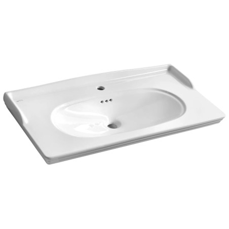STELLA lavabo en céramique 90x46,5cm, blanc