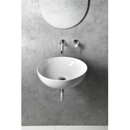 Lavabo TETRIS avec support pour mélangeur dissimulé, mat noir
