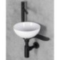 Lavabo TETRIS avec support pour mixeur à gauche, mat noir