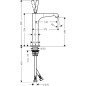 Axor Citterio E - Mitigeur de lavabo 215, chrome 36103000