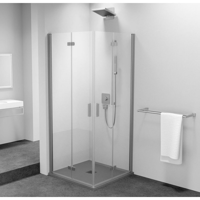 ZOOM Eckige Duschkabine 800x800mm, entrée du coin ZOOM Eckige Duschkabine 800x800mm, entrée du coin