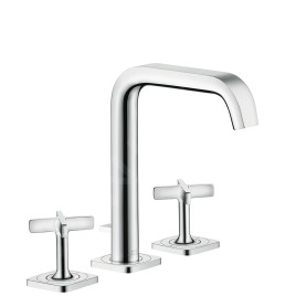 Axor Citterio E - Mitigeur de lavabo avec vidage, installation à 3 trous, chrome 36108000
