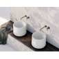 ALLEGRO Countertop Washbasin, dia 42cm, blanc
