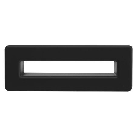 Revêtement de lavabo en métal, noir mat