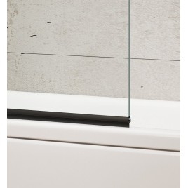 WILA baignoire écran 900mm, verre noir/clair
