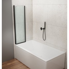 WILA baignoire écran 900mm, verre noir/clair