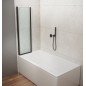 WILA baignoire écran 900mm, verre noir/clair