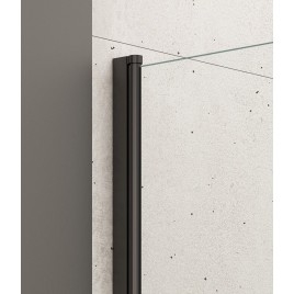 WILA baignoire écran 900mm, verre noir/clair