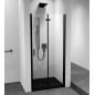 ZOOM BLACK Porte de douche Alcove 800 mm, verre clair, droite ZOOM BLACK Porte de douche Alcove 800 mm, verre clair, droite