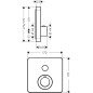 Axor ShowerSelect - Module thermostatique encastré pour 1 sortie, chrome 36705000