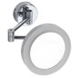 X-ROUND mural miroir cosmétique LED, dia. 200mm, double face, chrome