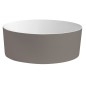 Lavabo THIN pour comptoir, Rockstone Ø 38 cm, Agila/blanc mat Lavabo THIN pour comptoir, Rockstone Ø 38 cm, Agila/blanc mat