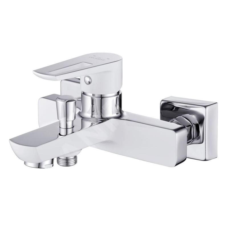 Cersanit Mille - Mitigeur de baignoire, blanc/chrome S951-008