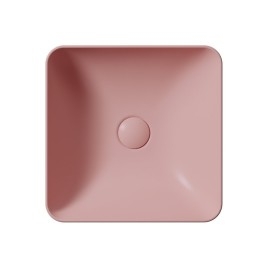 Comptoir SAND/NUBES lavabo en céramique 38x38cm, blush mat