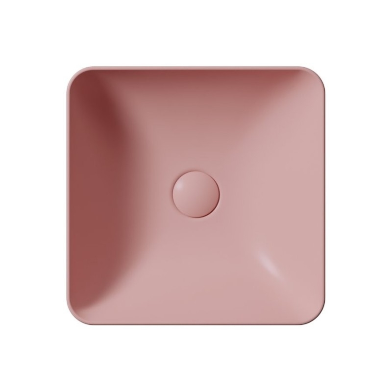 Comptoir SAND/NUBES lavabo en céramique 38x38cm, blush mat