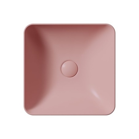 Comptoir SAND/NUBES lavabo en céramique 38x38cm, blush mat