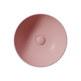 NUBES compteur top céramique lavabo dia 40cm, blush mat