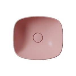 NUBES lavabo en céramique sur la planche 40x35cm, mat blush