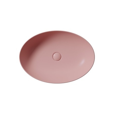 PURA comptoir lavabo en céramique 60x42cm, mat blush