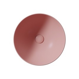 PURA comptoir lavabo en céramique, dia 42cm, blush mat