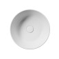 KUBE X Counter Top Ceramic Washbasin dia 40cm, tapis blanc