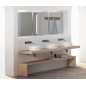 KUBE X Counter Top Ceramic Washbasin dia 40cm, tapis blanc