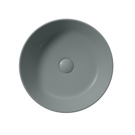 KUBE X Counter Top Ceramic Washbasin dia 40 cm, agave mat