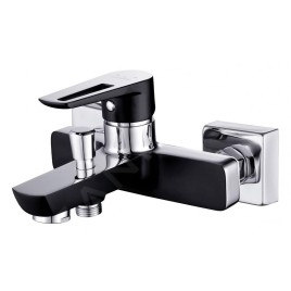 Cersanit Mille - Mitigeur de baignoire, noir/chrome S951-009