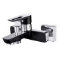 Cersanit Mille - Mitigeur de baignoire, noir/chrome S951-009