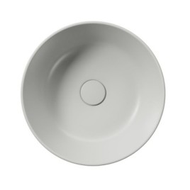 KUBE X Counter Top Ceramic Washbasin dia 40 cm, cenere mat