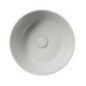 KUBE X Counter Top Ceramic Washbasin dia 40 cm, cenere mat