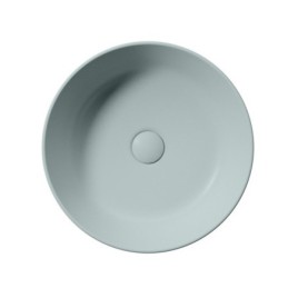 KUBE X Counter Top Ceramic Washbasin dia 40 cm, ghiaccio mat