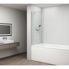 FISA Écran de baignoire 700x1500mm, chrome/verre clair