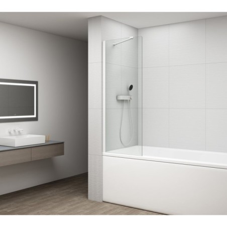 FISA Baignoire Écran 600x1500mm, verre blanc mat/clair