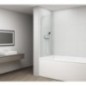FISA Baignoire Écran 600x1500mm, verre blanc mat/clair