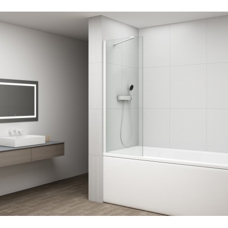 FISA Baignoire Écran 700x1500mm, verre blanc mat/clair