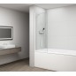 FISA Baignoire Écran 700x1500mm, verre blanc mat/clair