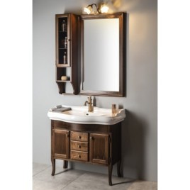 RETRO Miroir en cadre en bois 700x1150mm, hêtre