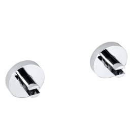 X-ROUND porte-étagère en verre 8mm, chrome