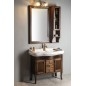 RETRO À côté de l'unité de stockage Miroir 25x115x20cm, droit / hêtre