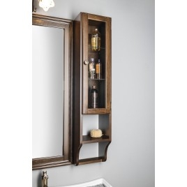 RETRO À côté de l'unité de stockage Miroir 25x115x20cm, droit / hêtre