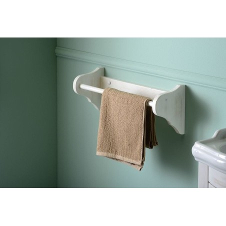 RETRO Porte-serviettes 50x17cm, vieux blanc