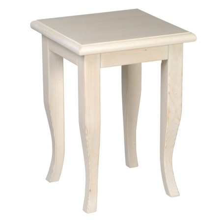 Tabouret RETRO 33x45x33cm, vieux blanc