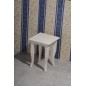 Tabouret RETRO 33x45x33cm, vieux blanc